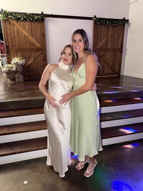 Petal & Pup Mint Green Slip Midi Dress